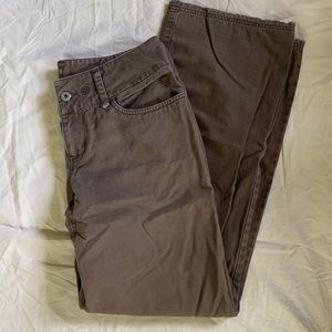 size M Mountain Hardware chocolate brown wide leg outdoor adventure pants